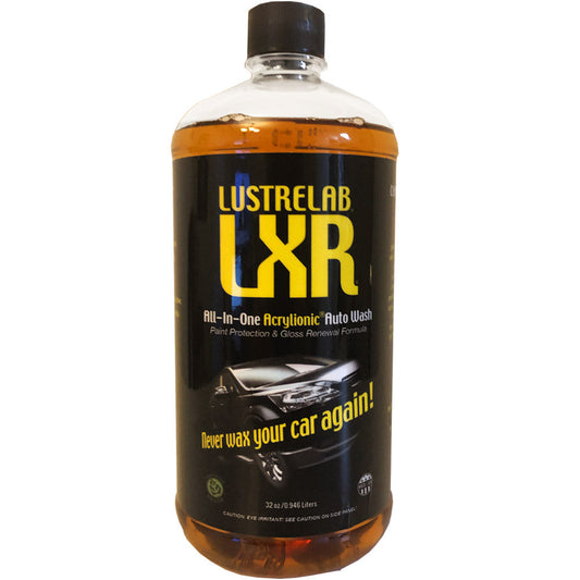 LustreLab LXR All-In-One Acrylionic Auto Car Wash and Wax, Replaces 5 Different Car Care Products and Renews your Vehicles Clear Paint Protective Coating, 1 Quart (32oz)