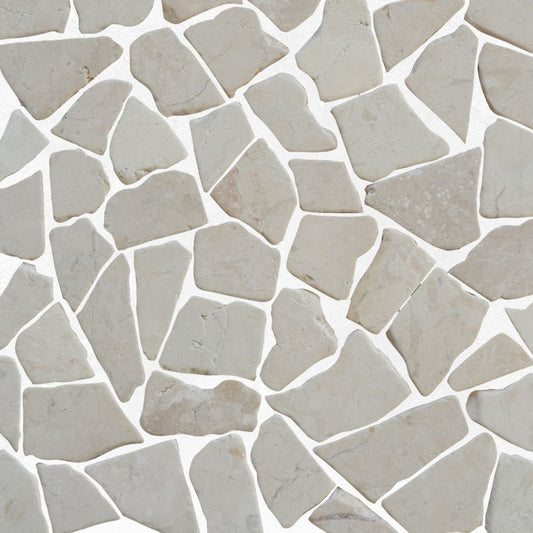 Alpen White Random Mosaic Wall & Floor Tile